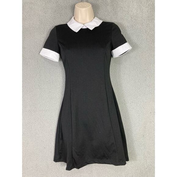 Spirit Halloween Wednesday Addams Dress Women's XS Black Skater Party Costume‎ - Picture 3 of 11